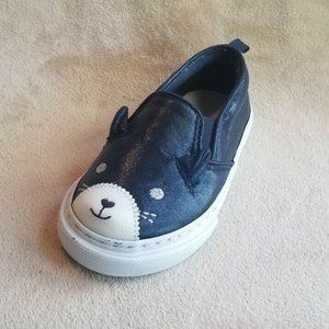 Baby Gap Toddler 7 Blue Shimmer Kitten Shoes